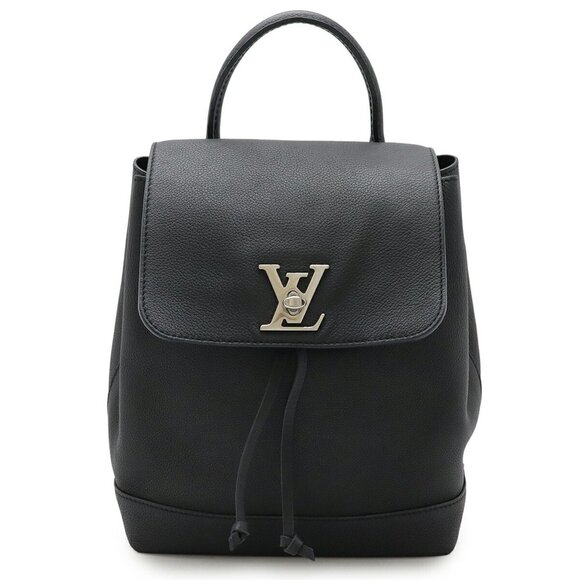 LOUIS VUITTON Black Leather Backpack - Picture 1 of 8